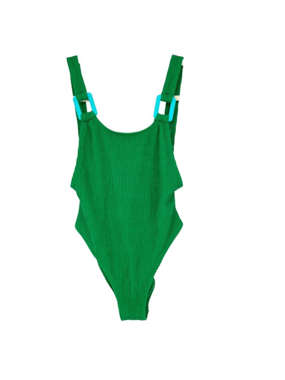 Aerie Jelly Bean Green Scoop Neck Cheekiest Fit One Piece Swimsuit Size XXS NWT